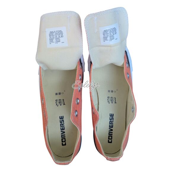 Converse Chuck Taylor All Star 2013 Platform Low Top Striped Peach Orange 5.5 - Picture 12 of 13